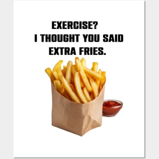 Funny Fries Lovers Gift Posters and Art